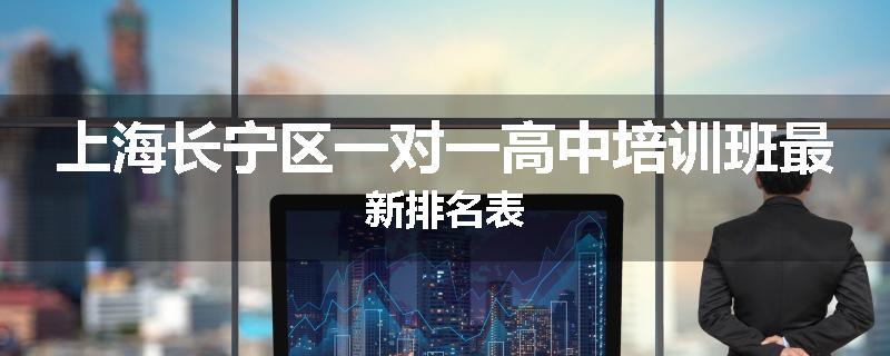 上海长宁区一对一高中培训班最新排名表
