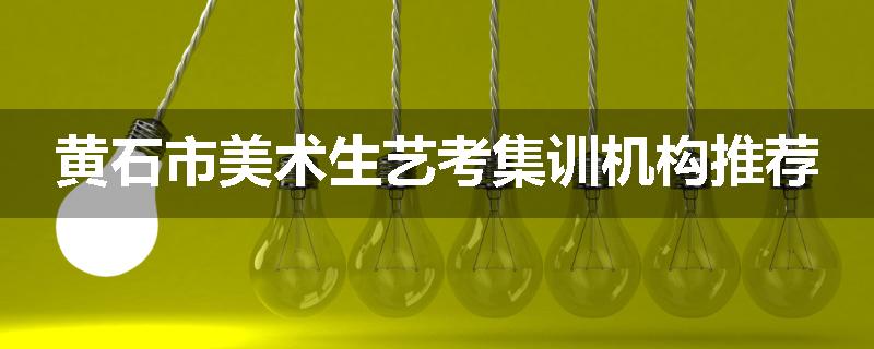 黄石市美术生艺考集训机构推荐