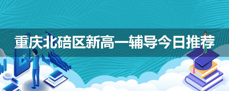 重庆北碚区新高一辅导今日推荐