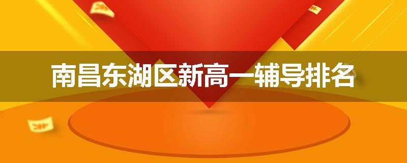 南昌东湖区新高一辅导排名