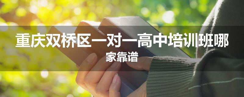 重庆双桥区一对一高中培训班哪家靠谱