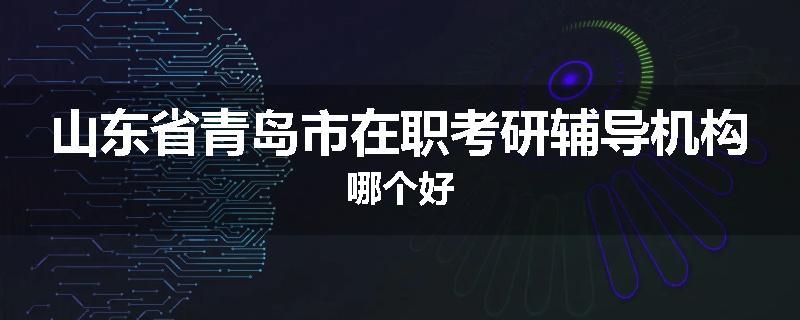 山东省青岛市在职考研辅导机构哪个好