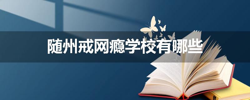 随州戒网瘾学校有哪些