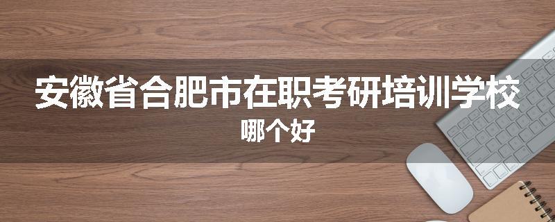 安徽省合肥市在职考研培训学校哪个好