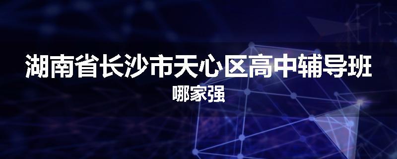 湖南省长沙市天心区高中辅导班哪家强