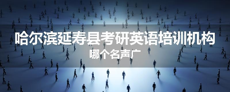 哈尔滨延寿县考研英语培训机构哪个名声广