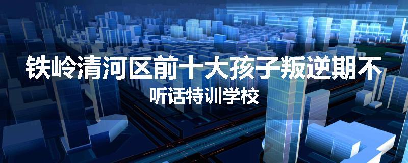 铁岭清河区前十大孩子叛逆期不听话特训学校