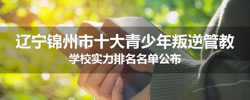 辽宁锦州市十大青少年叛逆管教学校实力排名名单公布