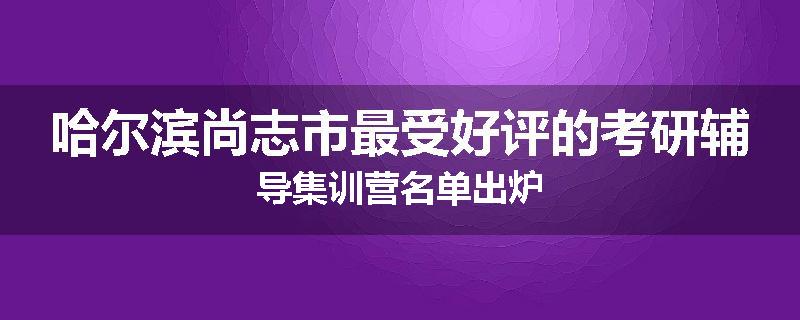 哈尔滨尚志市最受好评的考研辅导集训营名单出炉