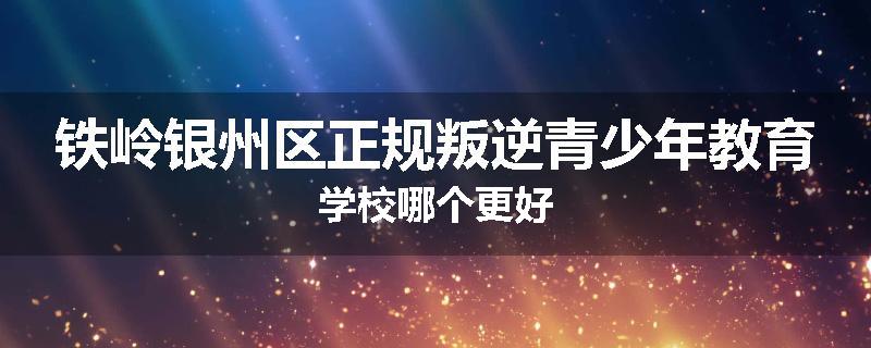铁岭银州区正规叛逆青少年教育学校哪个更好