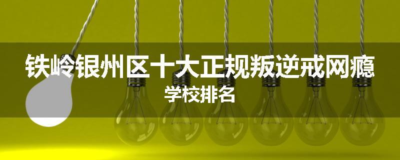 铁岭银州区十大正规叛逆戒网瘾学校排名
