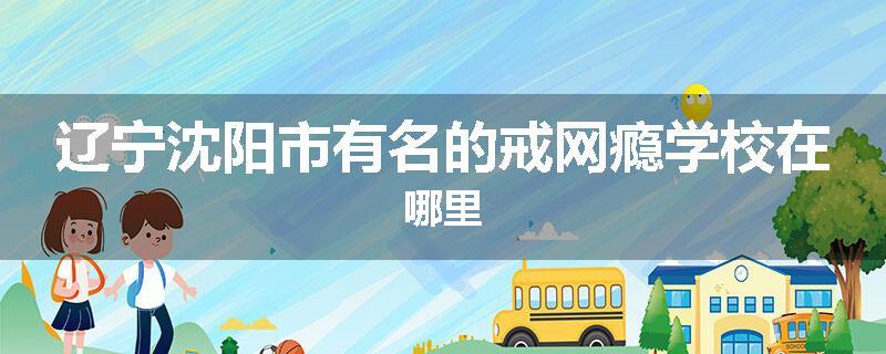 辽宁沈阳市有名的戒网瘾学校在哪里