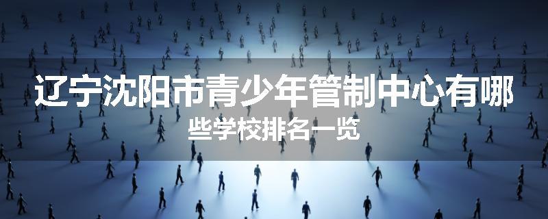辽宁沈阳市青少年管制中心有哪些学校排名一览