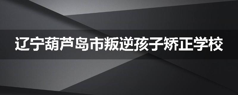 辽宁葫芦岛市叛逆孩子矫正学校