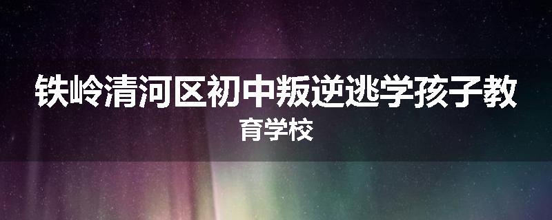 铁岭清河区初中叛逆逃学孩子教育学校