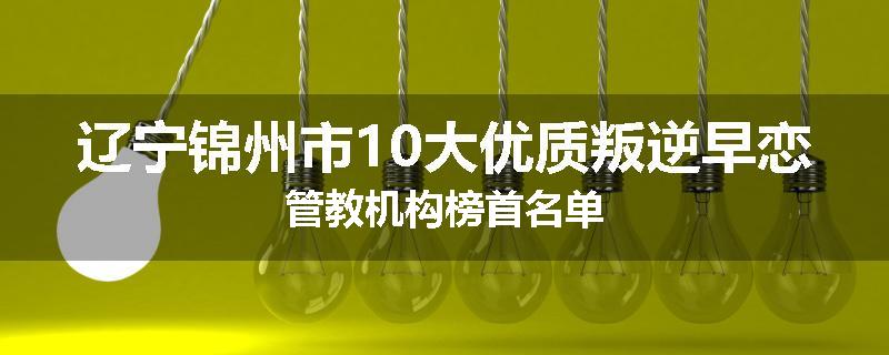 辽宁锦州市10大优质叛逆早恋管教机构榜首名单