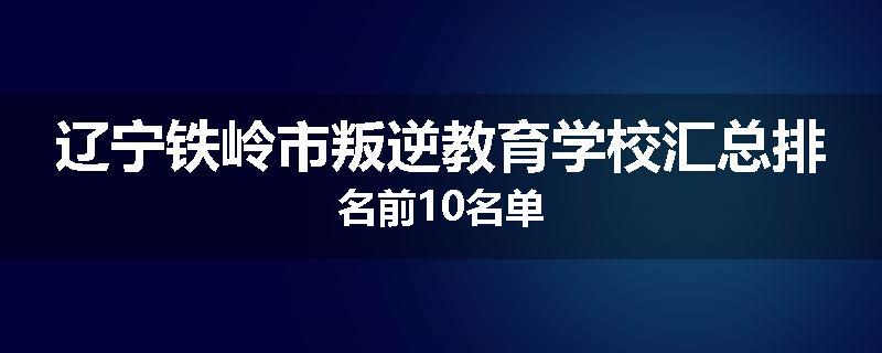 辽宁铁岭市叛逆教育学校汇总排名前10名单