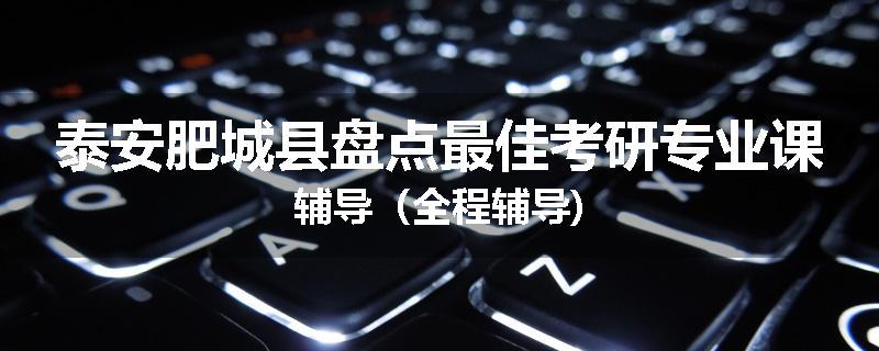 泰安肥城县盘点最佳考研专业课辅导（全程辅导)