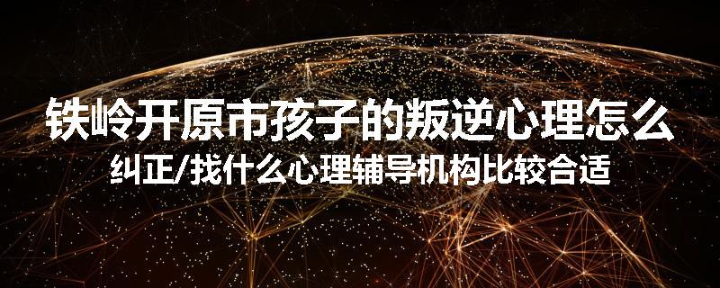 铁岭开原市孩子的叛逆心理怎么纠正/找什么心理辅导机构比较合适
