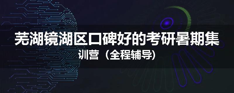 芜湖镜湖区口碑好的考研暑期集训营（全程辅导)