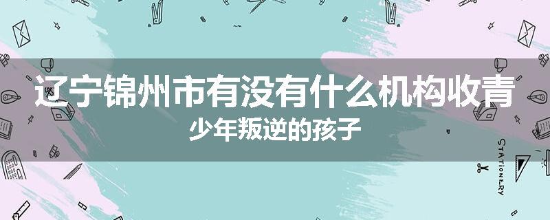 辽宁锦州市有没有什么机构收青少年叛逆的孩子