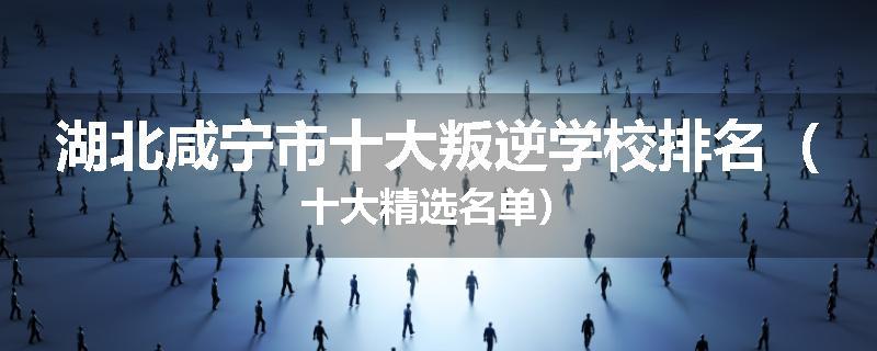 湖北咸宁市十大叛逆学校排名（十大精选名单）