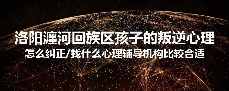 洛阳瀍河回族区孩子的叛逆心理怎么纠正/找什么心理辅导机构比较合适