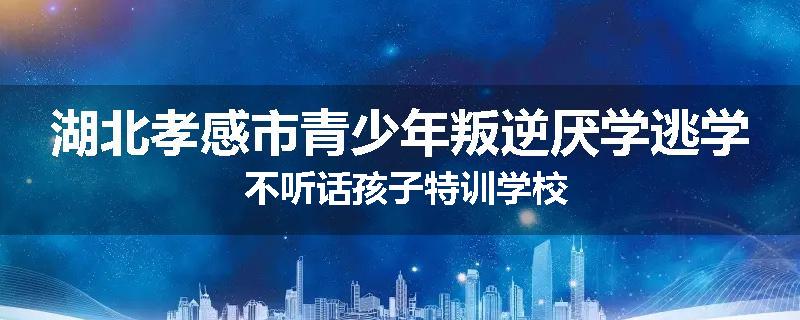 湖北孝感市青少年叛逆厌学逃学 不听话孩子特训学校