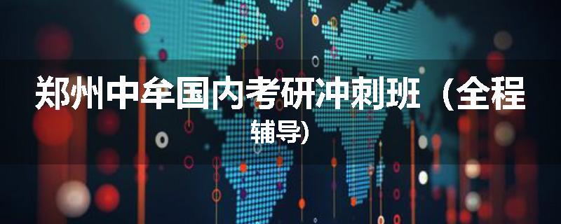 郑州中牟国内考研冲刺班（全程辅导)
