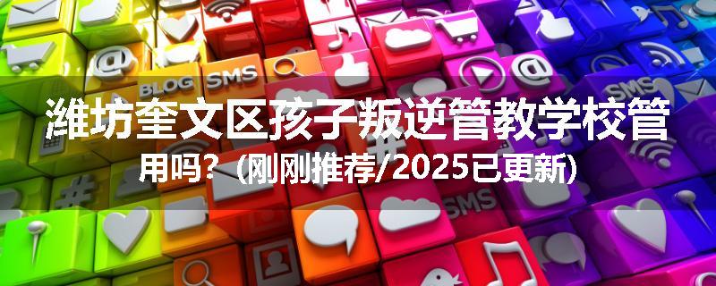 潍坊奎文区孩子叛逆管教学校管用吗？(刚刚推荐/2025已更新)