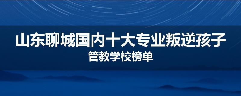 山东聊城国内十大专业叛逆孩子管教学校榜单