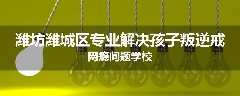潍坊潍城区专业解决孩子叛逆戒网瘾问题学校