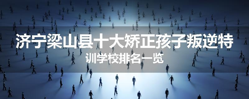 济宁梁山县十大矫正孩子叛逆特训学校排名一览