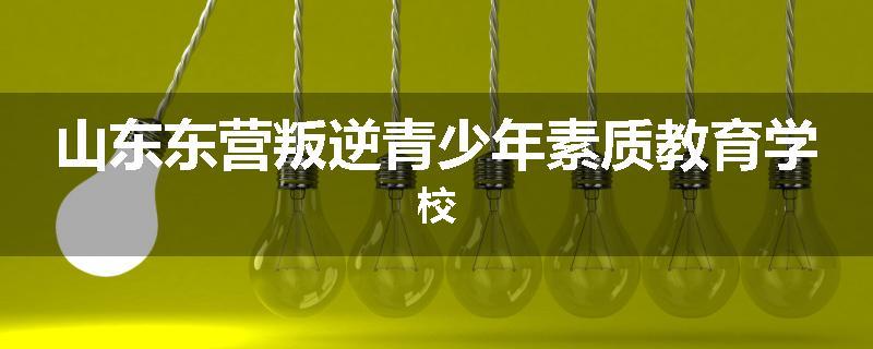 山东东营叛逆青少年素质教育学校