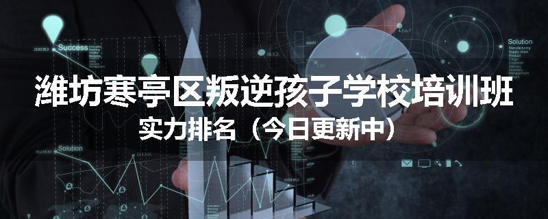 潍坊寒亭区叛逆孩子学校培训班实力排名（今日更新中）