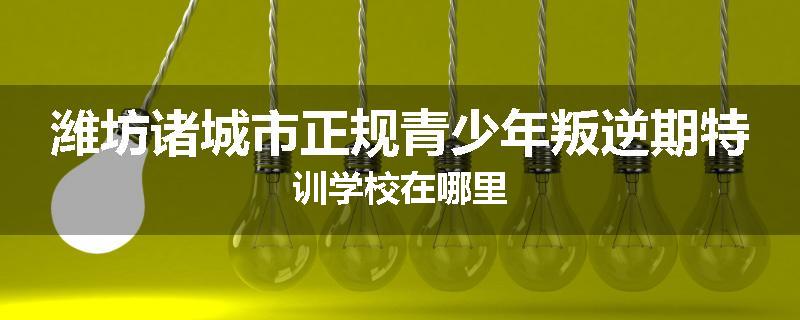 潍坊诸城市正规青少年叛逆期特训学校在哪里
