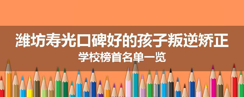 潍坊寿光口碑好的孩子叛逆矫正学校榜首名单一览