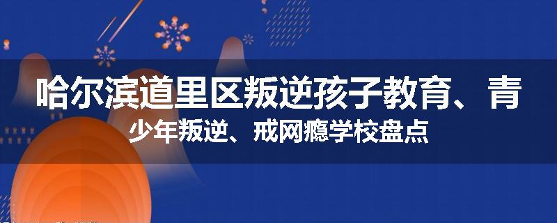 哈尔滨道里区叛逆孩子教育、青少年叛逆、戒网瘾学校盘点