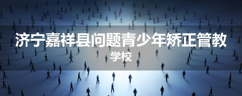 济宁嘉祥县问题青少年矫正管教学校