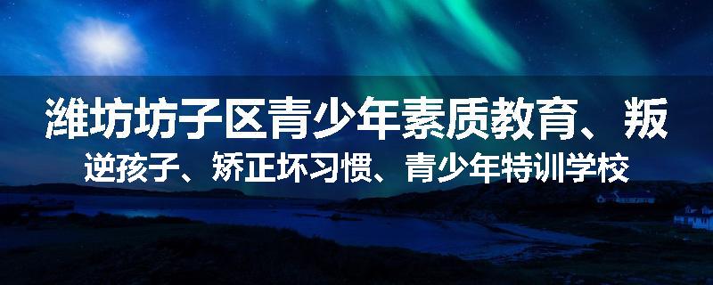 潍坊坊子区青少年素质教育、叛逆孩子、矫正坏习惯、青少年特训学校
