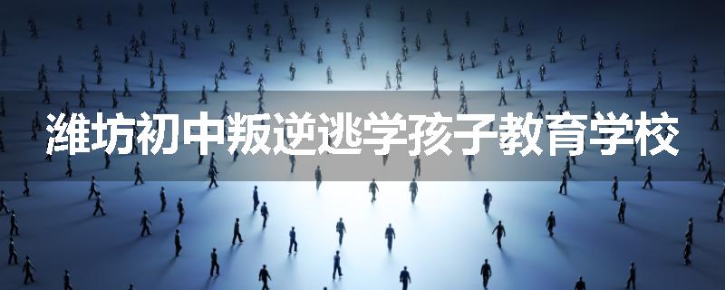 潍坊初中叛逆逃学孩子教育学校