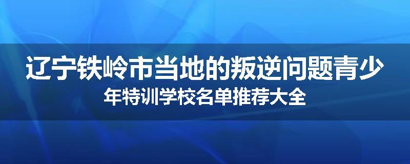 辽宁铁岭市当地的叛逆问题青少年特训学校名单推荐大全