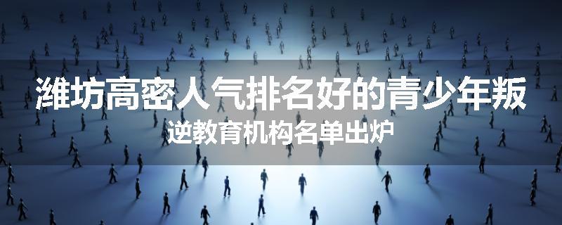 潍坊高密人气排名好的青少年叛逆教育机构名单出炉