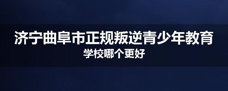 济宁曲阜市正规叛逆青少年教育学校哪个更好