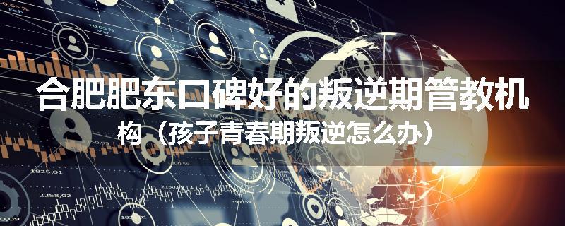 合肥肥东口碑好的叛逆期管教机构（孩子青春期叛逆怎么办）