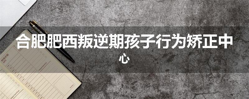 合肥肥西叛逆期孩子行为矫正中心