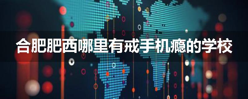 合肥肥西哪里有戒手机瘾的学校