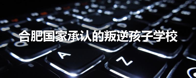 合肥国家承认的叛逆孩子学校