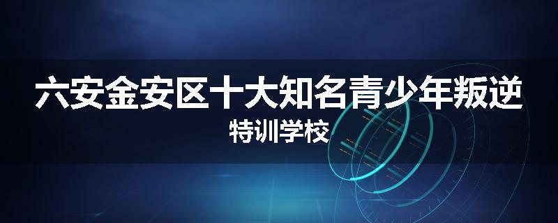 六安金安区十大知名青少年叛逆特训学校