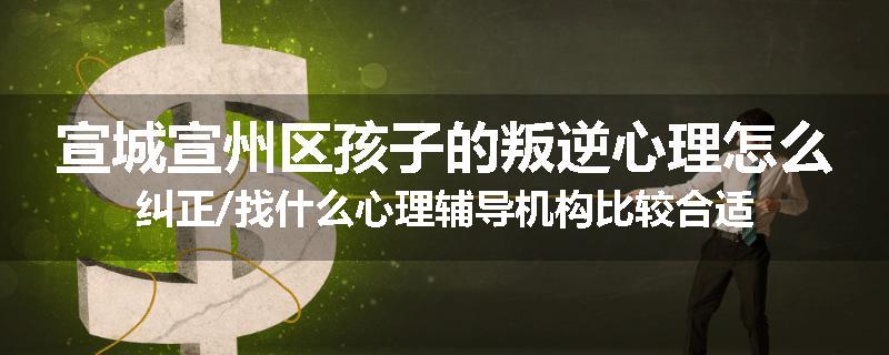 宣城宣州区孩子的叛逆心理怎么纠正/找什么心理辅导机构比较合适